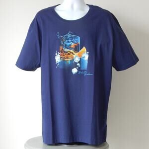 NWT Rare Robert Graham PETES Cotton Graphic NAVY T Shirt Size 3XL